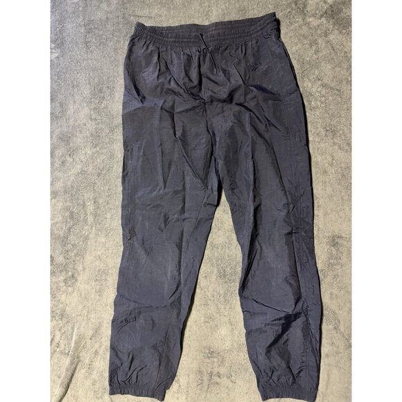 Vintage Reebok Pants Men Large Black Windbreakers Track Suit Jogger Unlined 90s - Picture 1 of 9